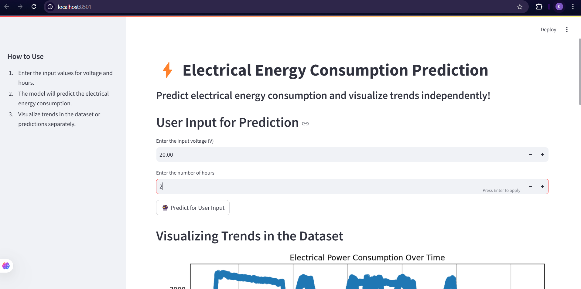 Energy Prediction Web App